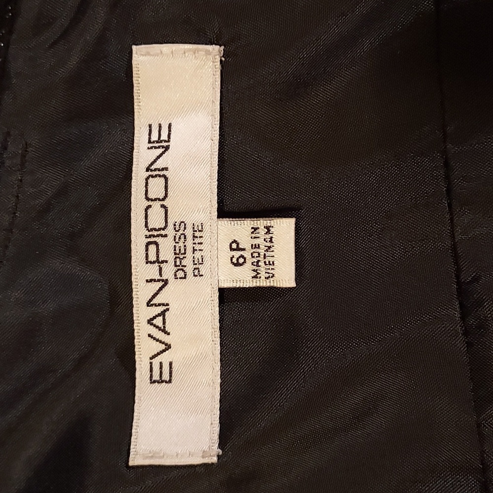 Evan Picone Retro Coquette Dollette Balletcore Soft Girl Classic Formal Dress 6P - Picture 7 of 8